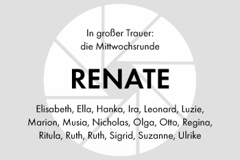 Traueranzeige von Renate  von Echo-Zeitungen (Gesamtausgabe)